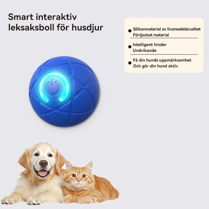 WREE® 🐶🐱🎉Studsboll med ultralång batteritid - Tillverkad av högpresterande, miljövänligt TPE-material, tillräckligt hållbart för att motstå tuggning av husdjur, vilket garanterar oändligt kul!