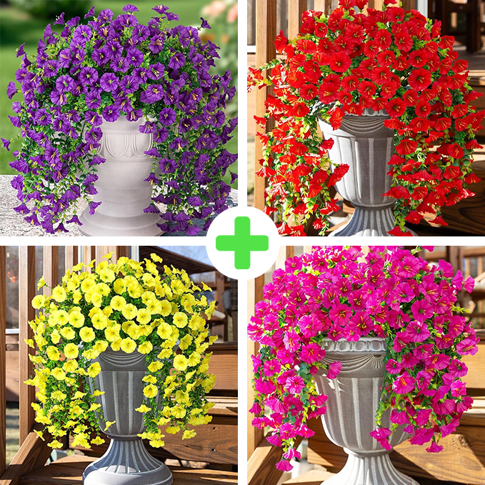 🎄 Julens finaste dekoration · 🌸 Blommande konstgjorda petunior utan skötsel