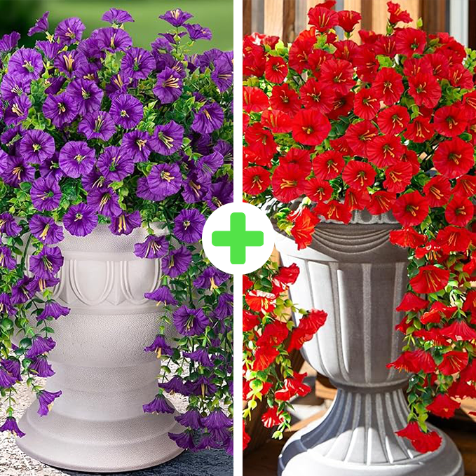🎄 Julens finaste dekoration · 🌸 Blommande konstgjorda petunior utan skötsel