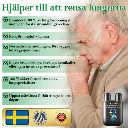 🫁🍃Officiell butik: FATONG® Örter Lungor Rengöring Inhalator (🍃💝 Hosta, väsande andning, andnöd, slem, täppt näsa, bronkit, bronkit, allergisymtom, lungbesvär💝)