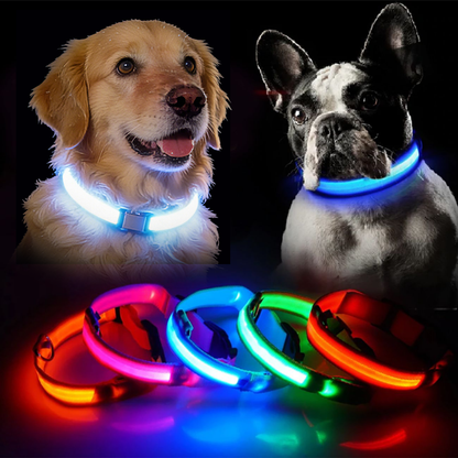 WREE® LED2025 Laddningsbart Ljus-halsband för Husdjur – Julens Tillfälliga Erbjudande: 50% Rabatt🔥