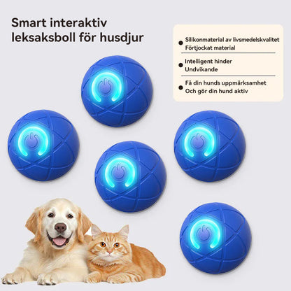 WREE® 🐶🐱🎉Studsboll med ultralång batteritid - Tillverkad av högpresterande, miljövänligt TPE-material, tillräckligt hållbart för att motstå tuggning av husdjur, vilket garanterar oändligt kul!